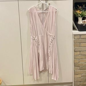 All Saints Light Pink Asymmetrical Dress